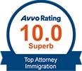 Avvo Rating Badge Awarded to Top Immigration Attorneys
