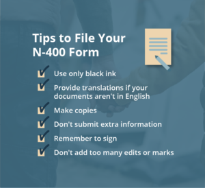 Tips for Filing the N-400 Form