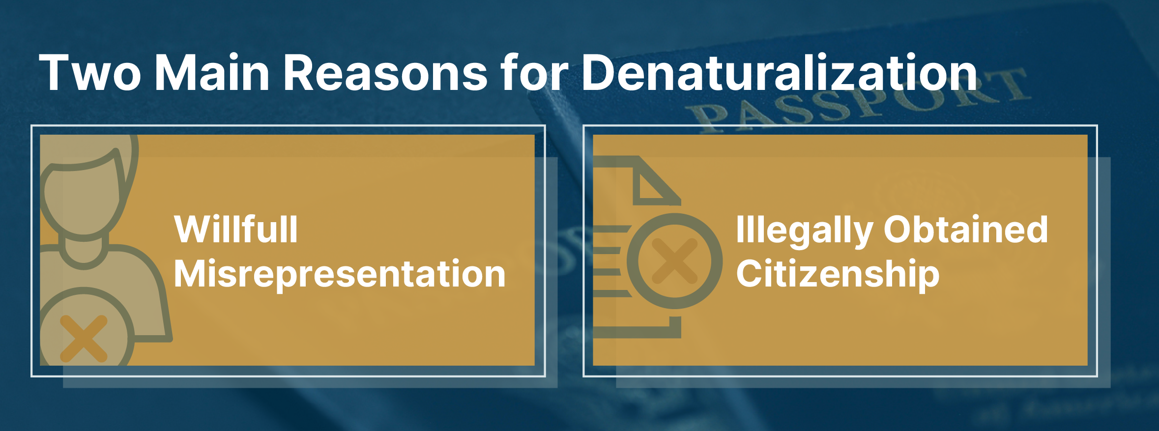 Different Reasons for Denaturalization